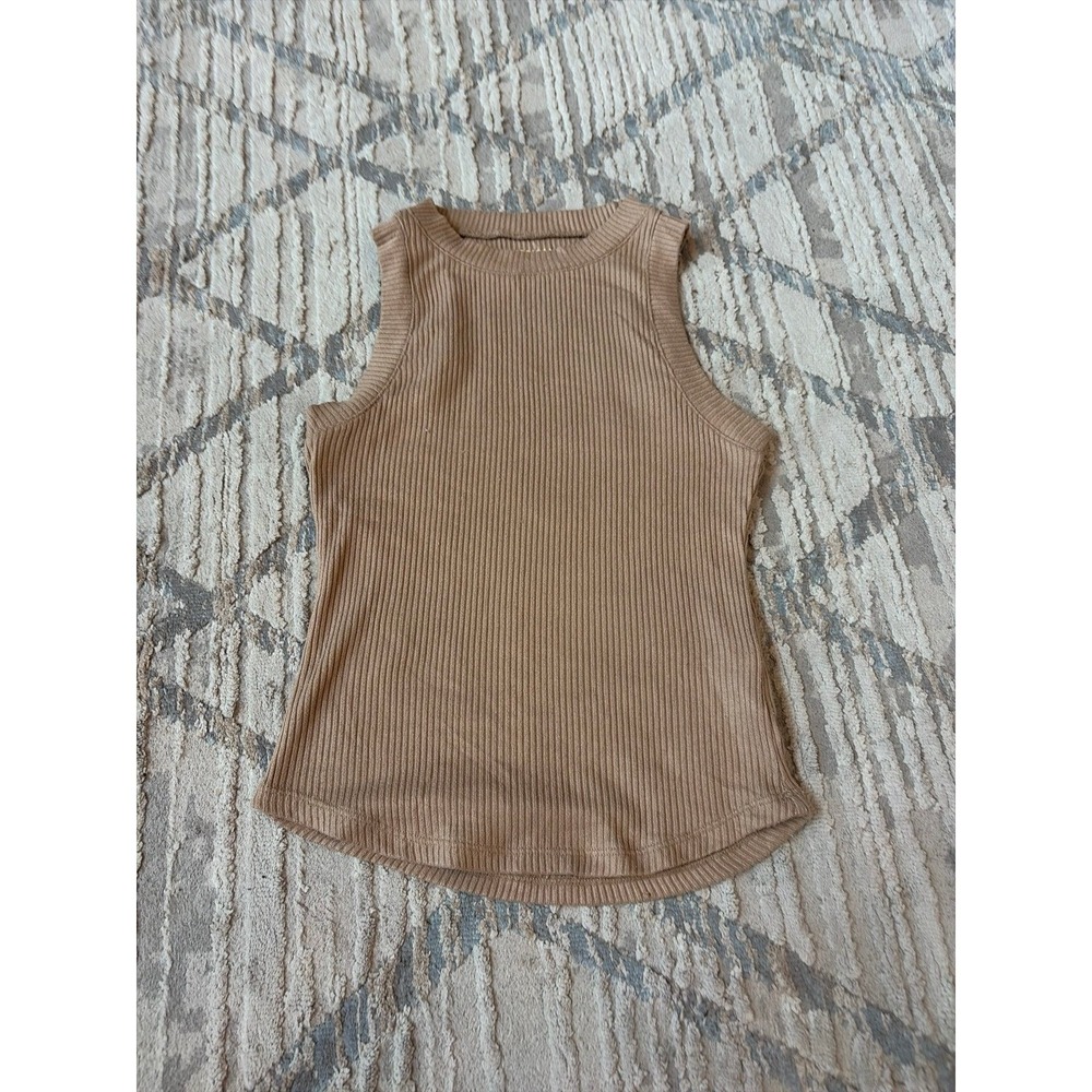 american eagle Tank Top racerback brown taupe xs extra small